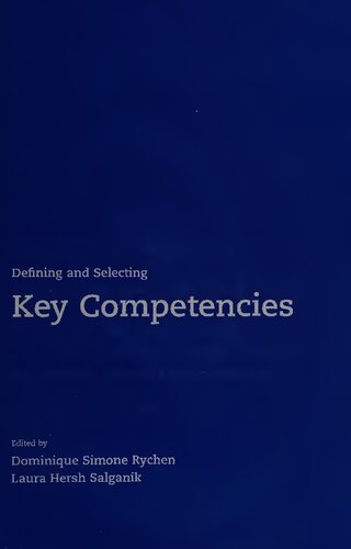 Defining And Selecting Key Competencies