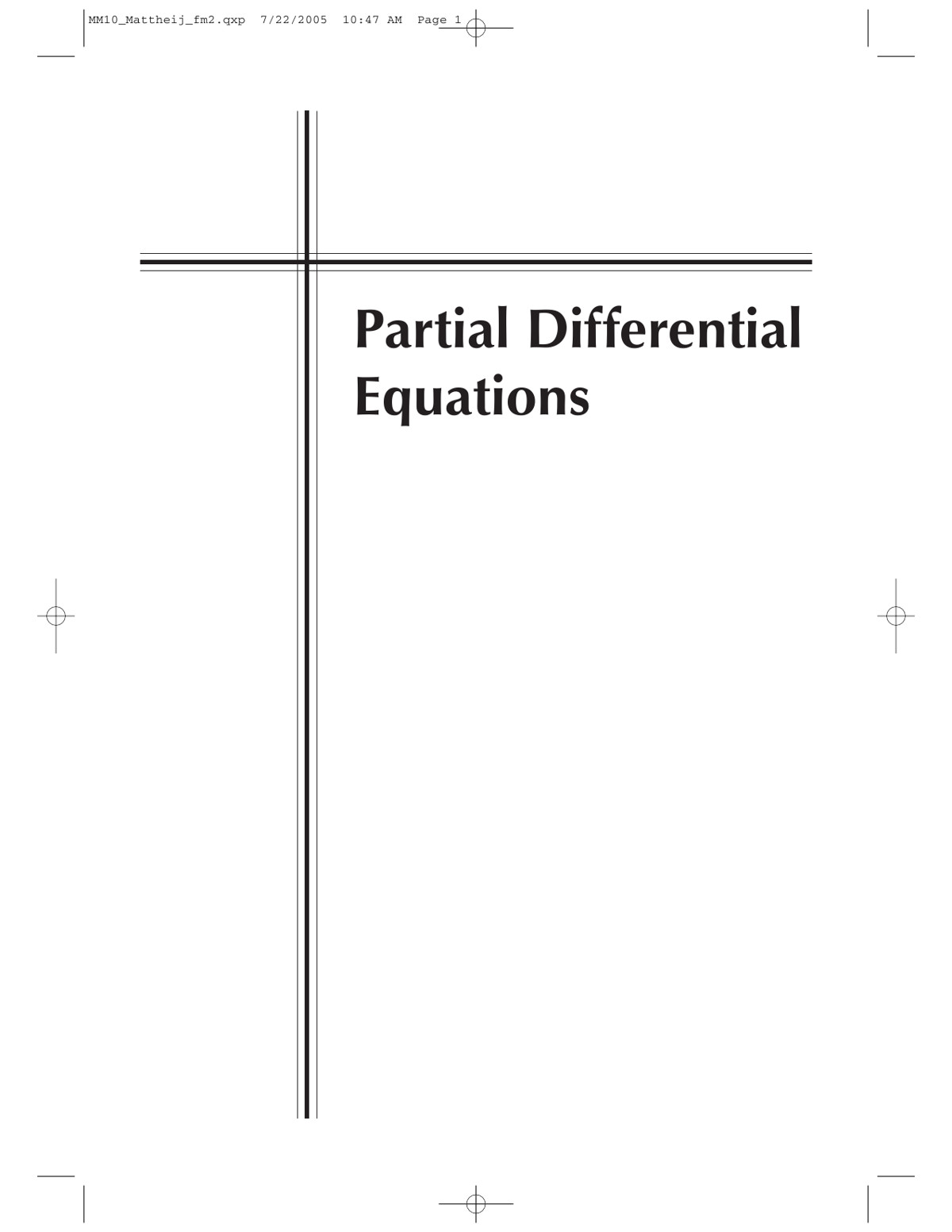 Partial Differential Equations