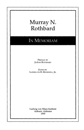 Murray N. Rothbard