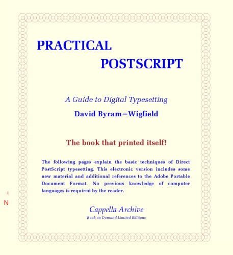 Practical PostScript : a guide to digital typesetting