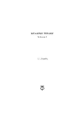 Measure theory