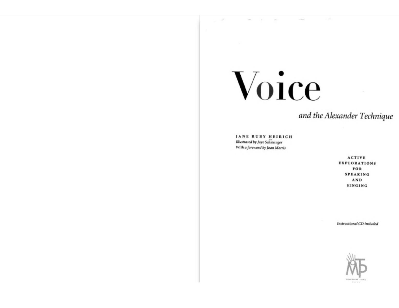 Voice and the Alexander Technique