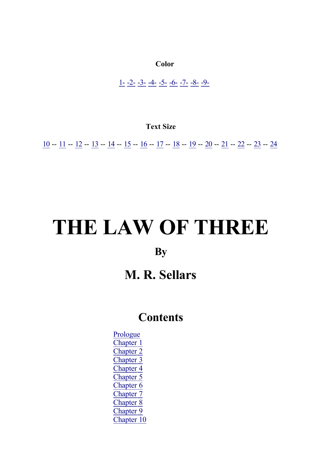 The Law of Three