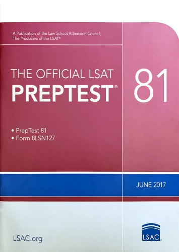 The Official LSAT Preptest 81