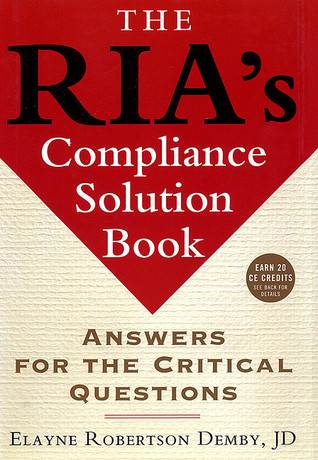 RIA S Compliance Solution Book