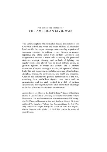 The Cambridge History of the American Civil War