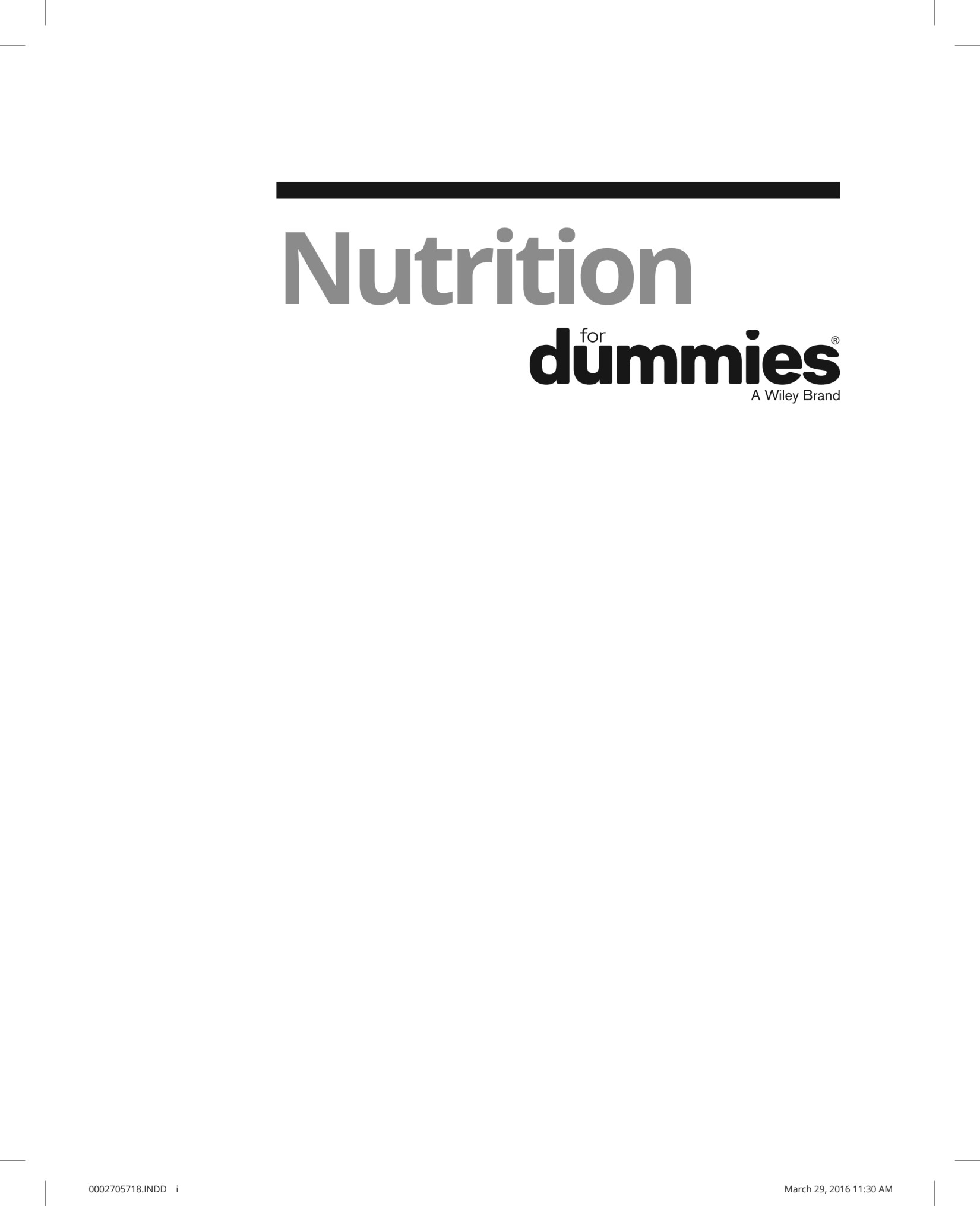 Nutrition for Dummies, 6th Edition