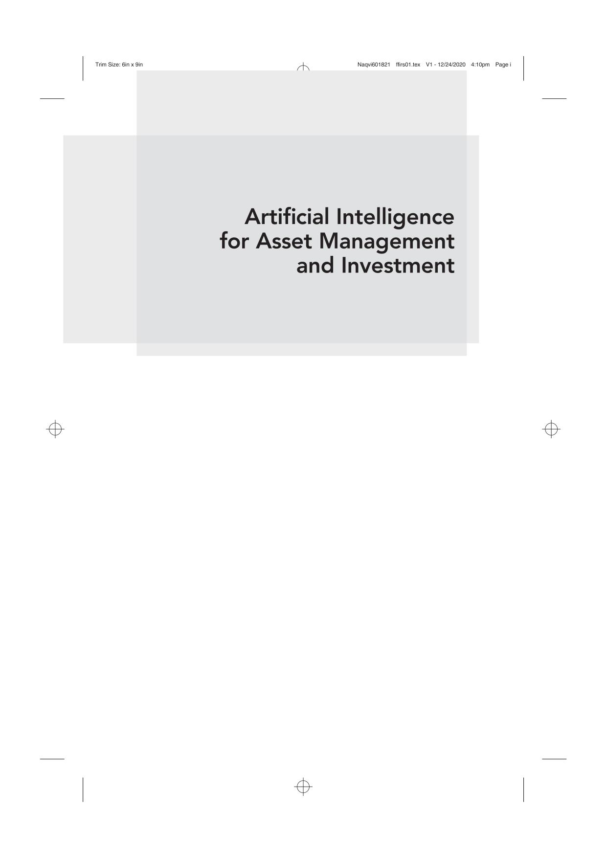 Artificial Intelligence for Asset Management and Investment