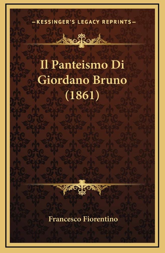 Il panteismo di Giordano Bruno (1861)