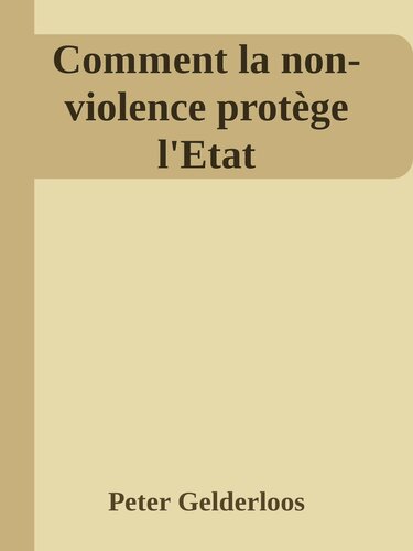 Comment la non-violence protège l'Etat