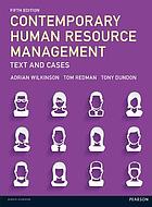 Contemporary Human Resource Management