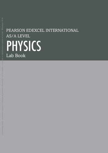 Pearson Edexcel International A Level Physics Lab Book