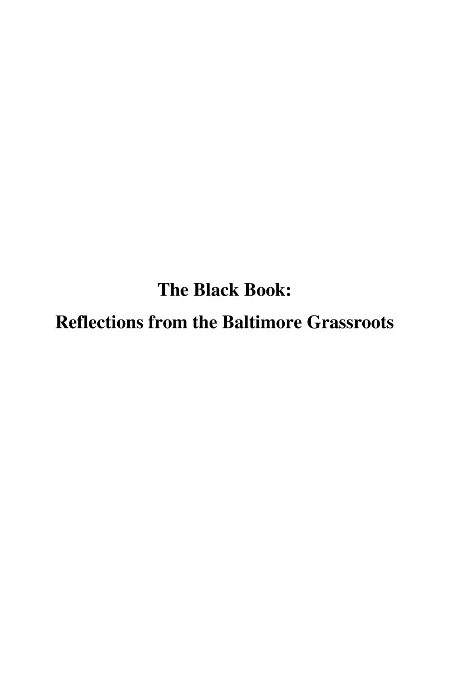 The Black Book