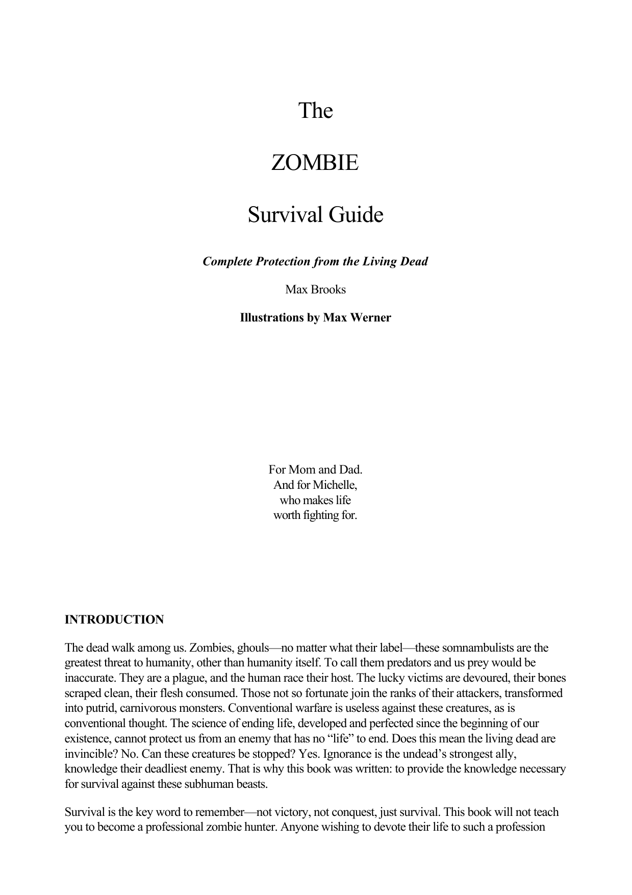 The Zombie Survival Guide