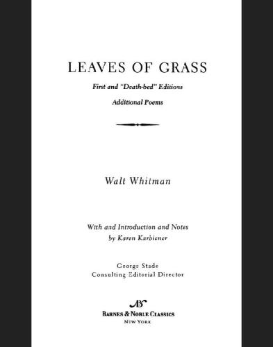 Leaves of Grass