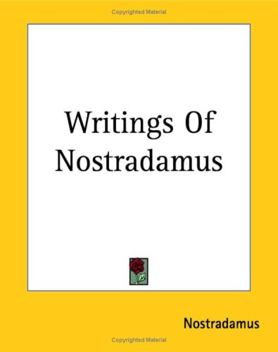 Writings Of Nostradamus