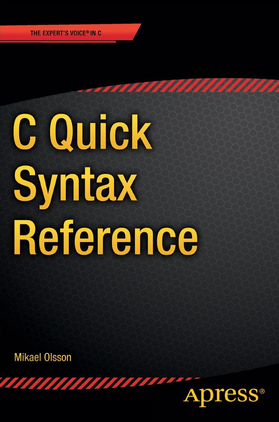 C Quick Syntax Reference