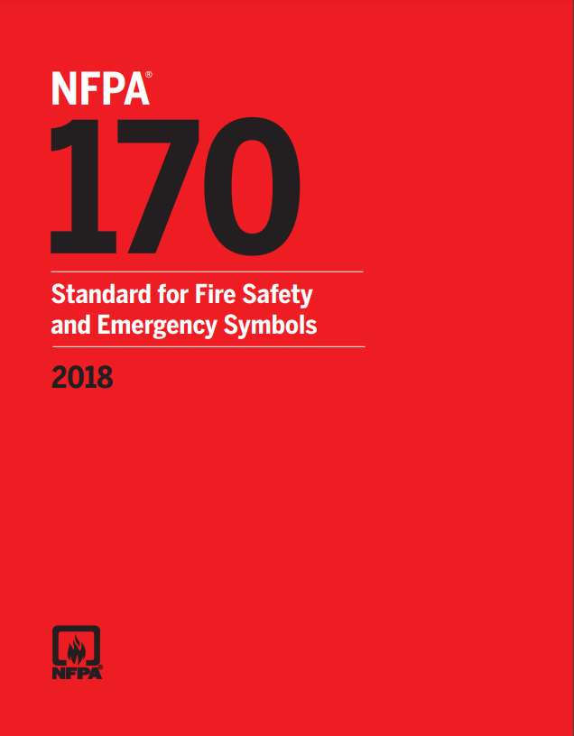 NFPA 170 : standard for fire safety and emergency symbols.