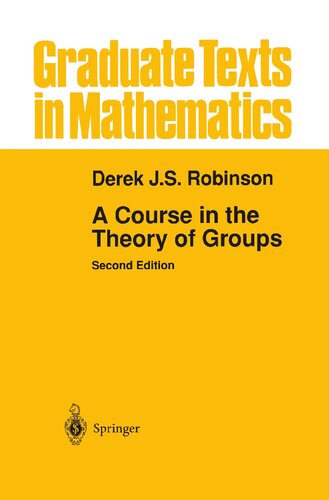 A Course in the Theory of Groups