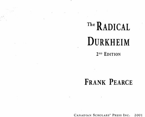 The Radical Durkheim