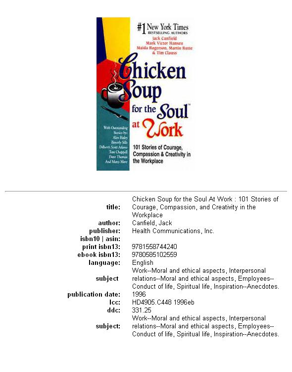 Chicken Soup for the Soul at Work