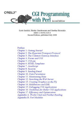 CGI Programming with Perl