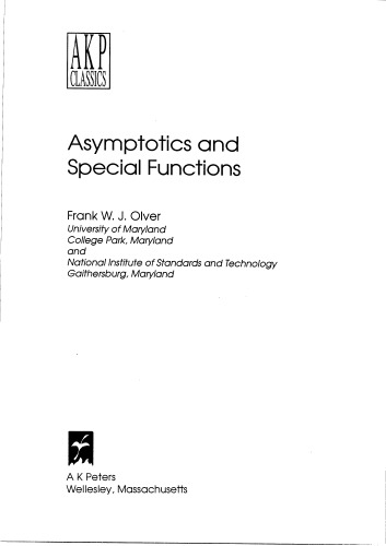 Asymptotics and Special Functions