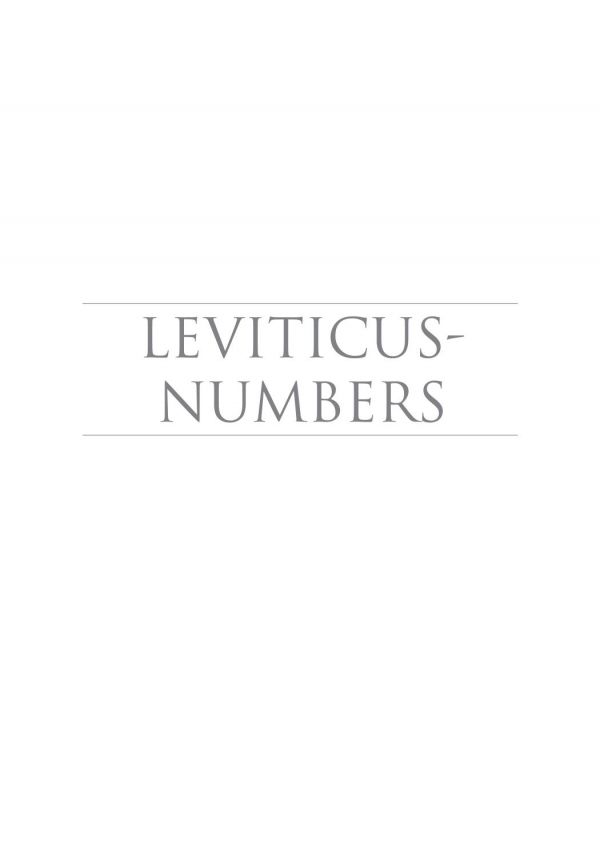 Leviticus Numbers