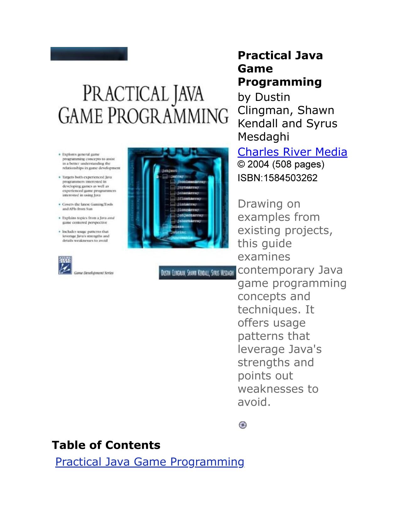 Practical Java Game Development