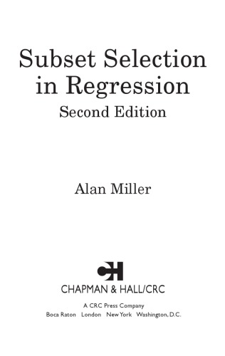 Subset Selection in Regression