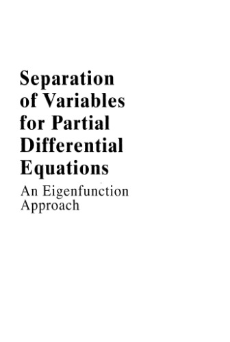 Separation of Variables for Partial Differential Equations