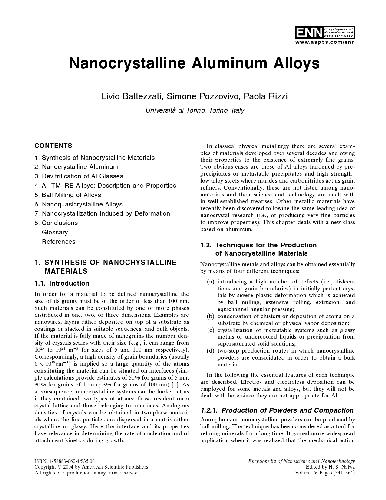 Encyclopedia of Nanoscience and Nanotechnology