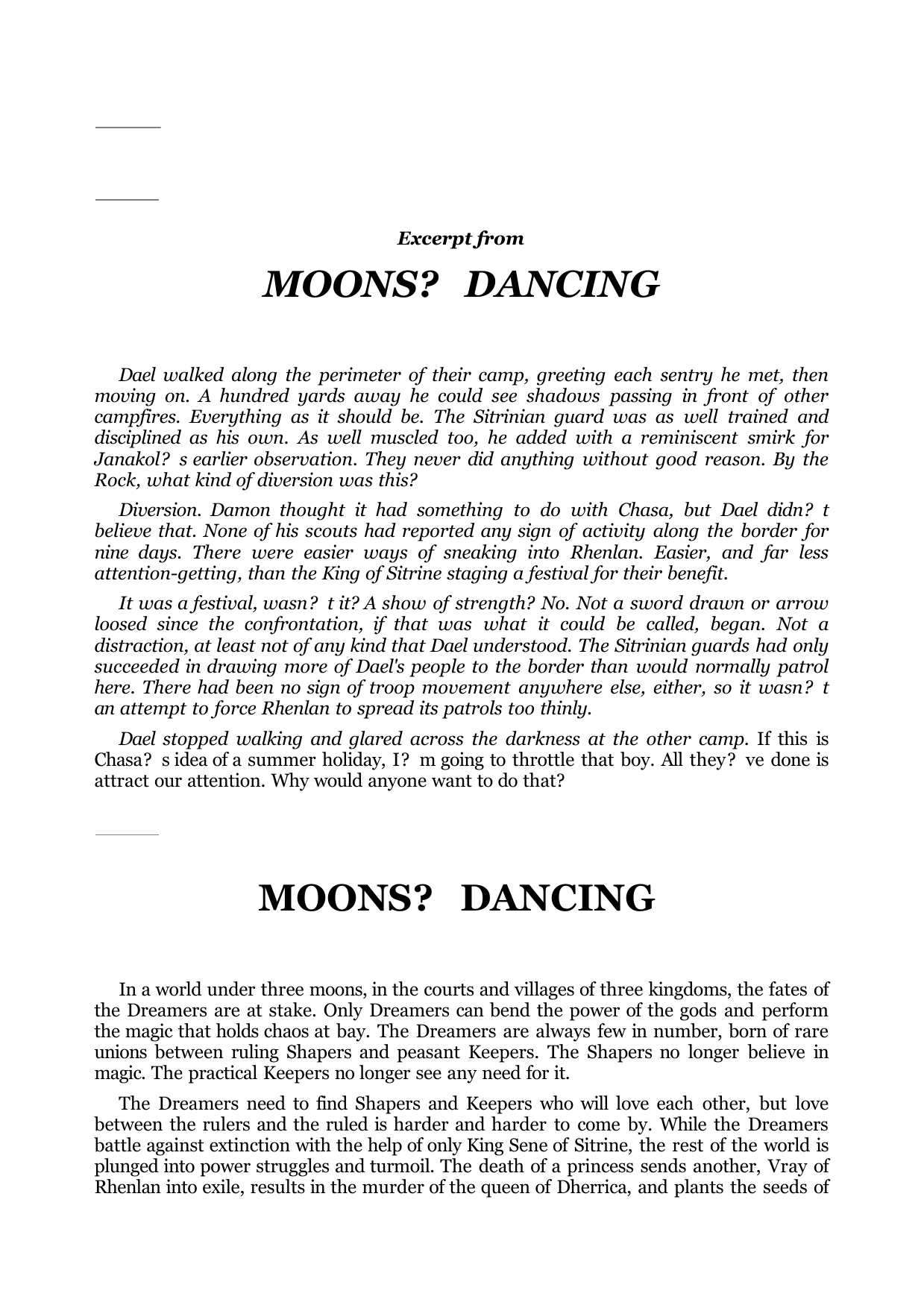 Moons' Dancing