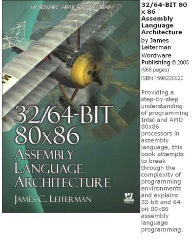 32/64-Bit 80x86 Assembly Language Architecture