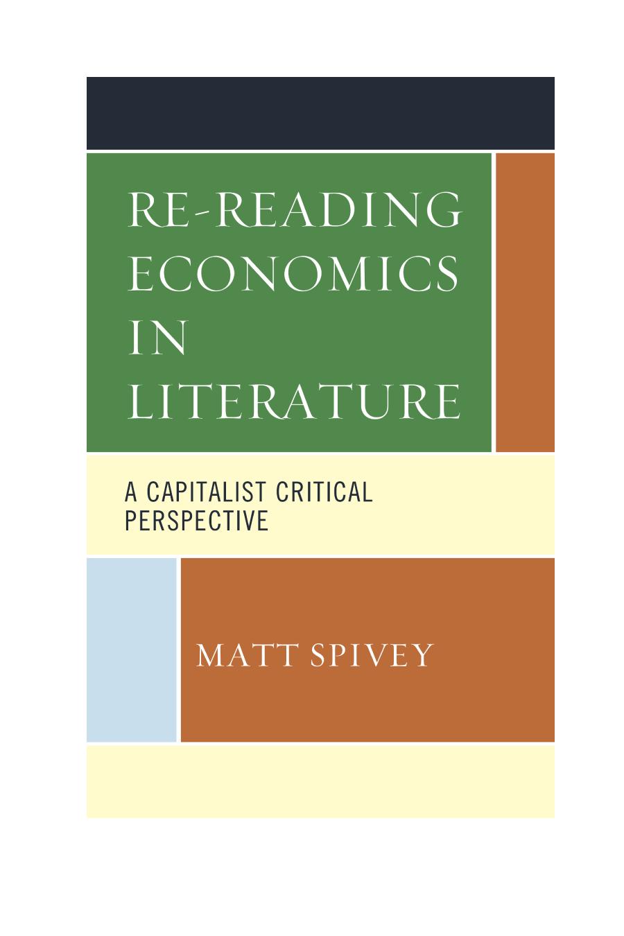 Re-reading economics in literature : a capitalist critical perspective