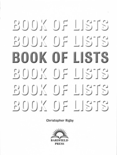 Book of Lists