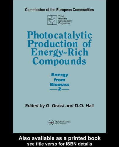 Photocatalytic Production Of Energy Rich Compounds