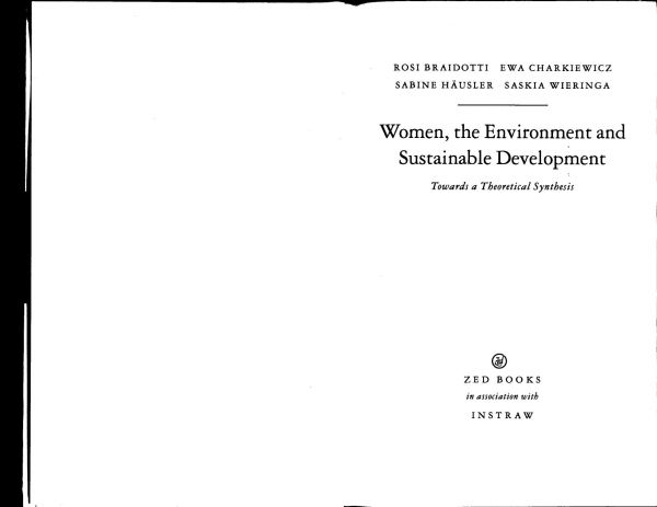 Women, the Environment and Sustainable Development