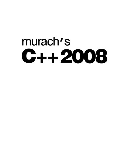 Murach's C++ 2008