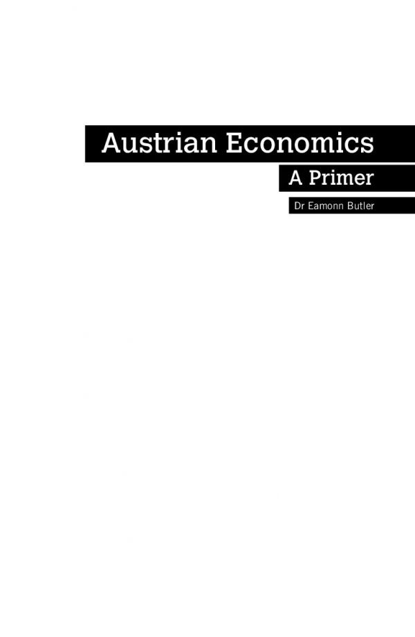 Austrian Economics