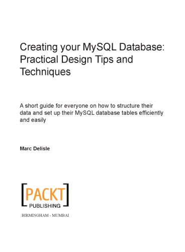 Creating Your MySQL Database