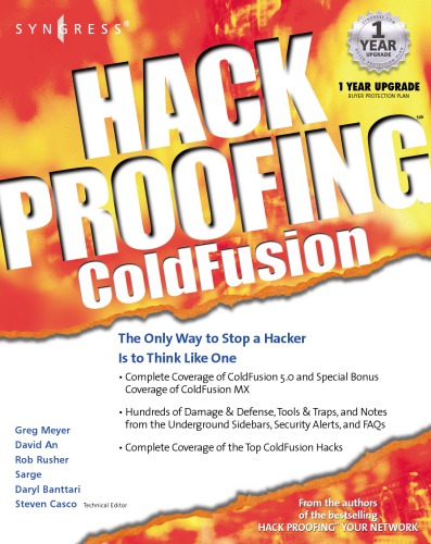 Hack Proofing Coldfusion