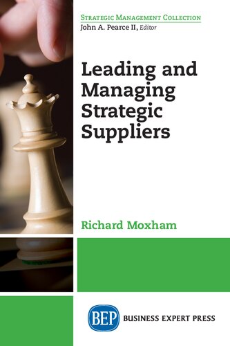 Leading and managing strategic supplies