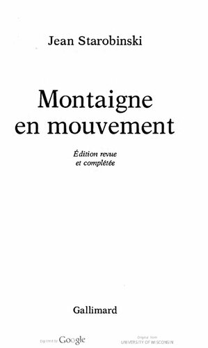 Montaigne En Mouvement