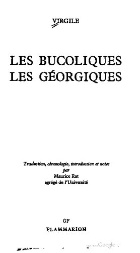 Les Bucoliques ;