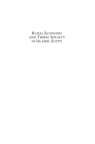 Rural Economy and Tribal Society in Islamic Egypt