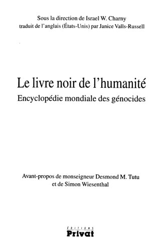 Le Livre Noir De L Humanité