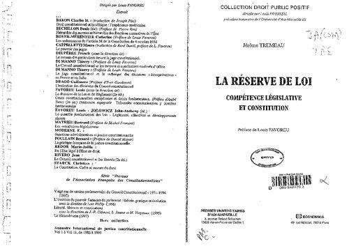 La Reserve de Loi