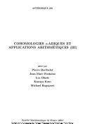 Cohomologies p-adiques et applications arithmétiques. / III