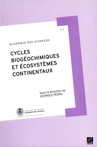 Cycles Biogéochimiques Et Écosystèmes Continentaux